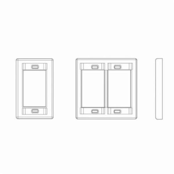 Leviton WALLPLATES WP MOS DG WH 41290-DMW